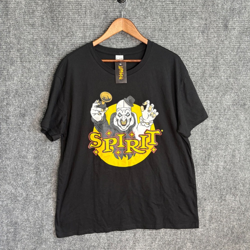 Spirit Halloween Terrifier Art the Clown Graphic T-Shirt Black XL New NWT